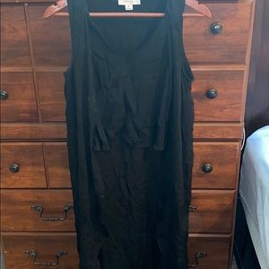 Black crop top with longer back